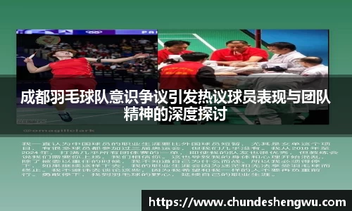 成都羽毛球队意识争议引发热议球员表现与团队精神的深度探讨